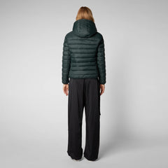 Save The Duck - W's Ethel Hooded Puffer Jacket - 100% Recycled Nylon - Weekendbee - sustainable sportswear