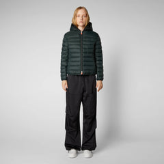 Save The Duck - W's Ethel Hooded Puffer Jacket - 100% Recycled Nylon - Weekendbee - sustainable sportswear