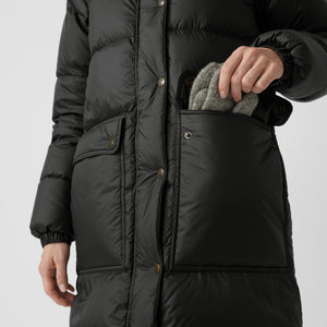 Fjällräven W's Expedition Long Down Parka - Recycled PA & Traceable Down Black