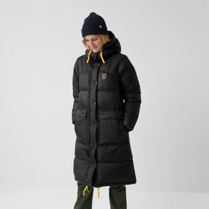 Fjällräven W's Expedition Long Down Parka - Recycled PA & Traceable Down Black