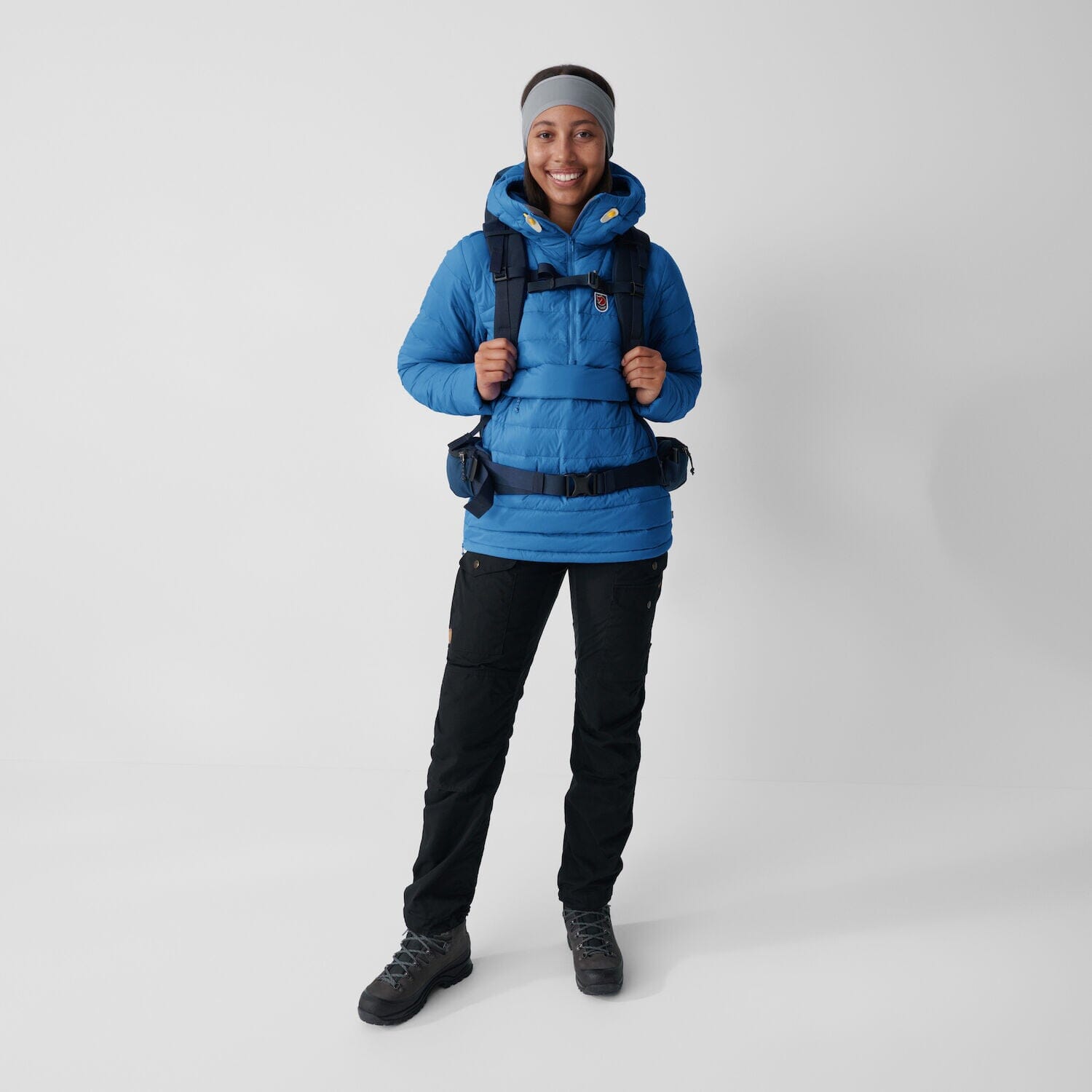 Fjällräven W's Expedition Pack Down Anorak - Recycled Polyamide & Responsible Down Black Jacket