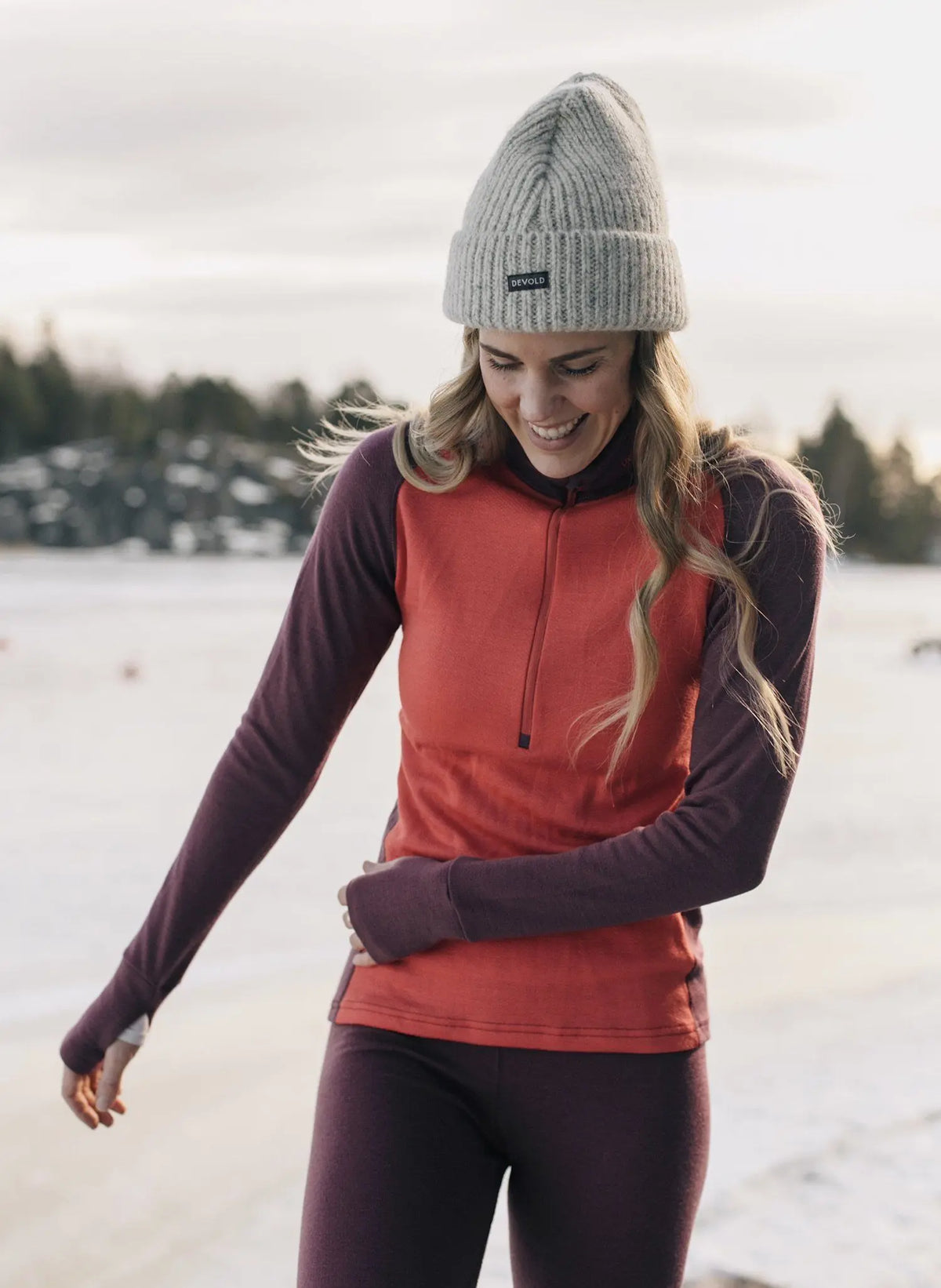 W's Expedition Zip Neck - Merino Wool Shirt Devold