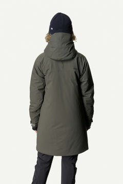 Houdini W's Fall in Parka - Recycled Polyester Baremark Green Jacket