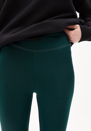 Armedangels W's Faribaa leggings - Organic cotton Teal Stone