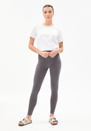 Armedangels W's Faribaa leggings - Organic cotton Dark Grey Melange