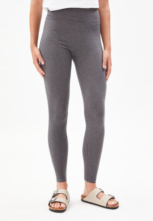 Armedangels W's Faribaa leggings - Organic cotton Dark Grey Melange