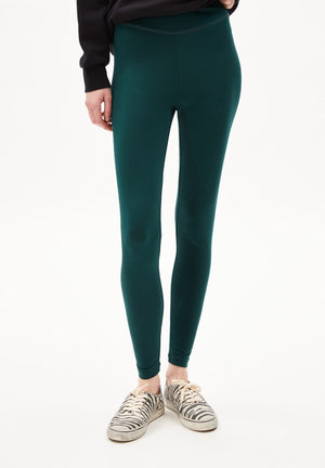 Armedangels W's Faribaa leggings - Organic cotton Teal Stone