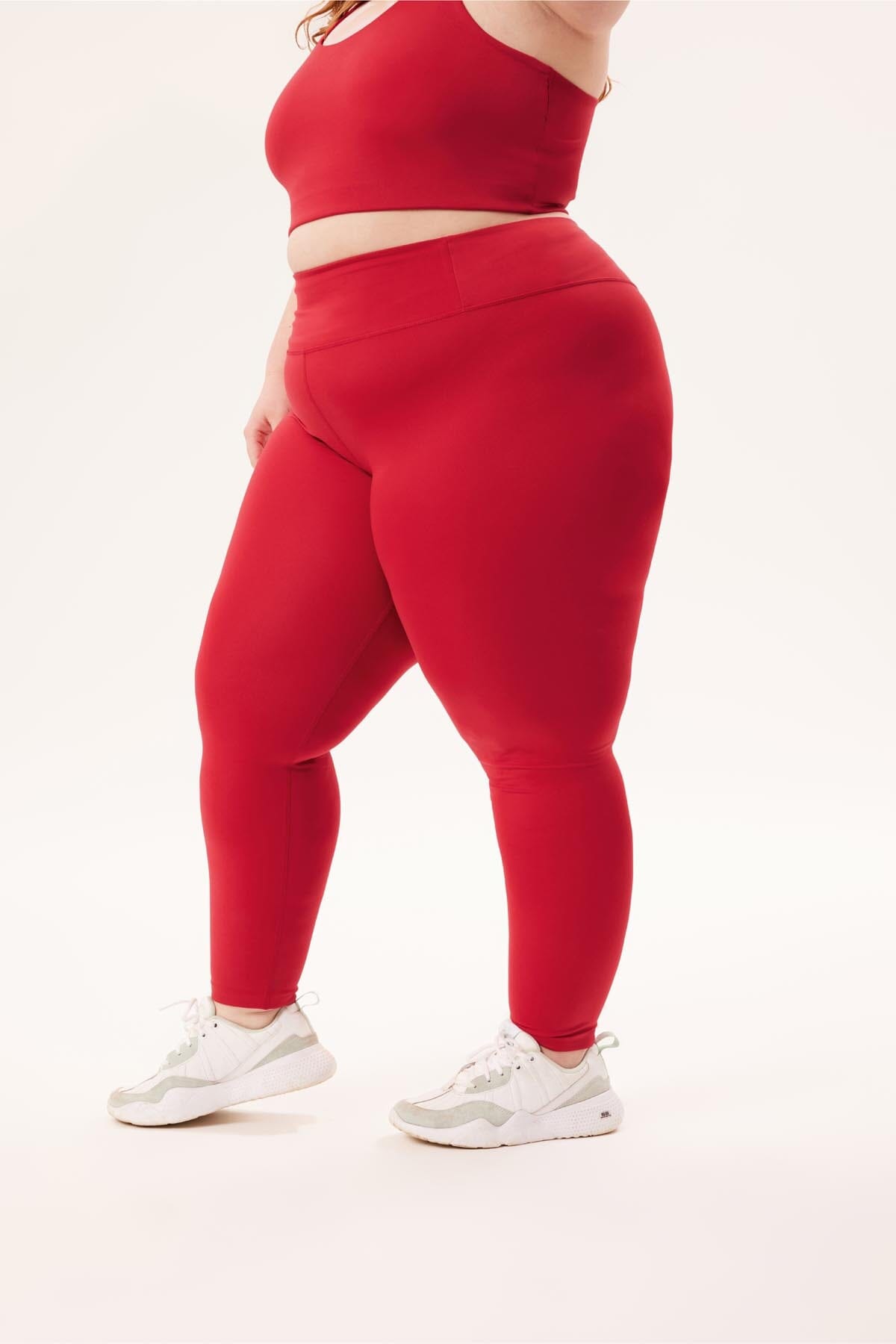 Girlfriend Collective W's Float High-Rise Leggings - Made from Recycled plastic bottles Flame Normal Pants