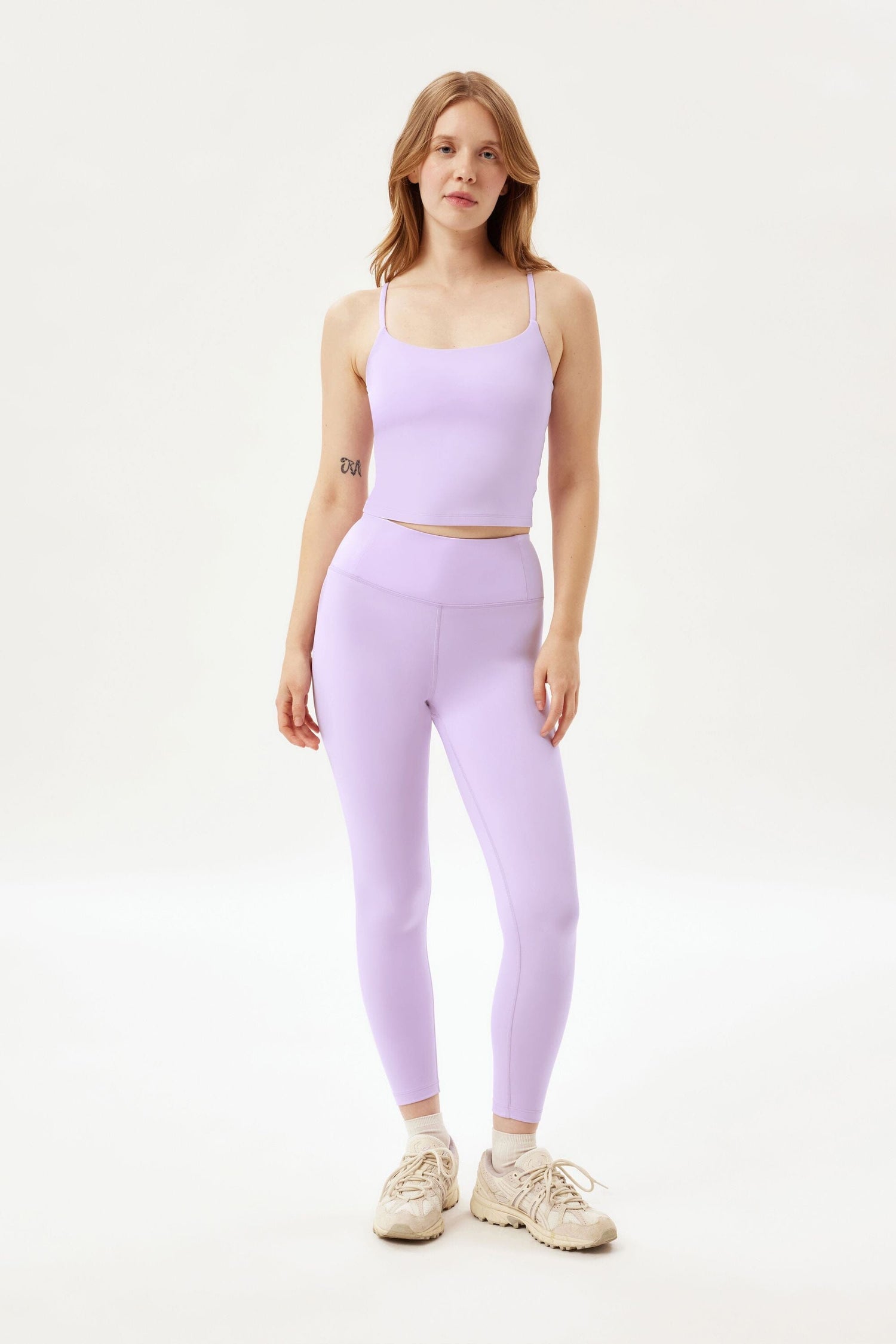Girlfriend Collective W's Float High-Rise Legging - Made from Recycled plastic bottles Bellflower Normal Pants