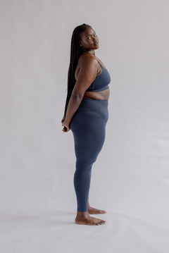 Girlfriend Collective W's Float High-Rise Leggings - Made from Recycled plastic bottles Midnight Normal Pants
