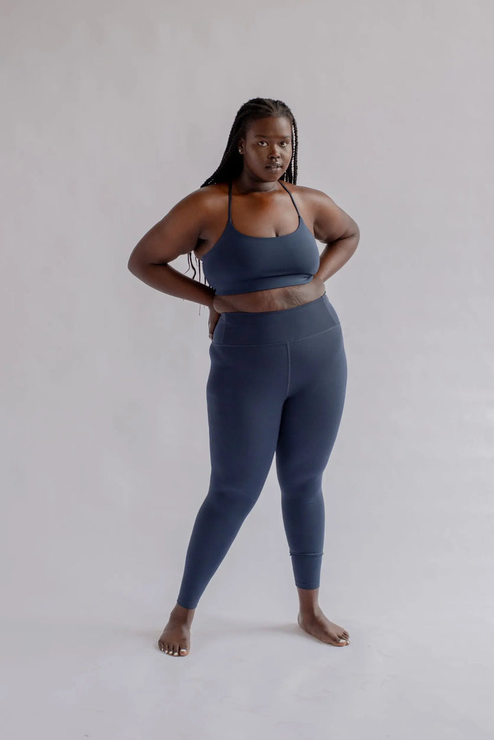 Girlfriend Collective W's Float High-Rise Leggings - Made from Recycled plastic bottles Midnight Normal Pants