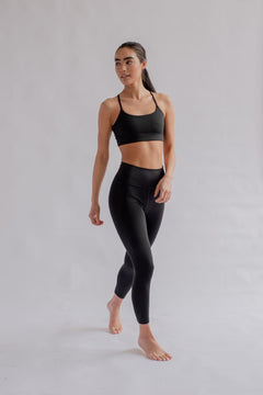 Girlfriend Collective W's Float High-Rise Legging - Made from Recycled plastic bottles Black Pants