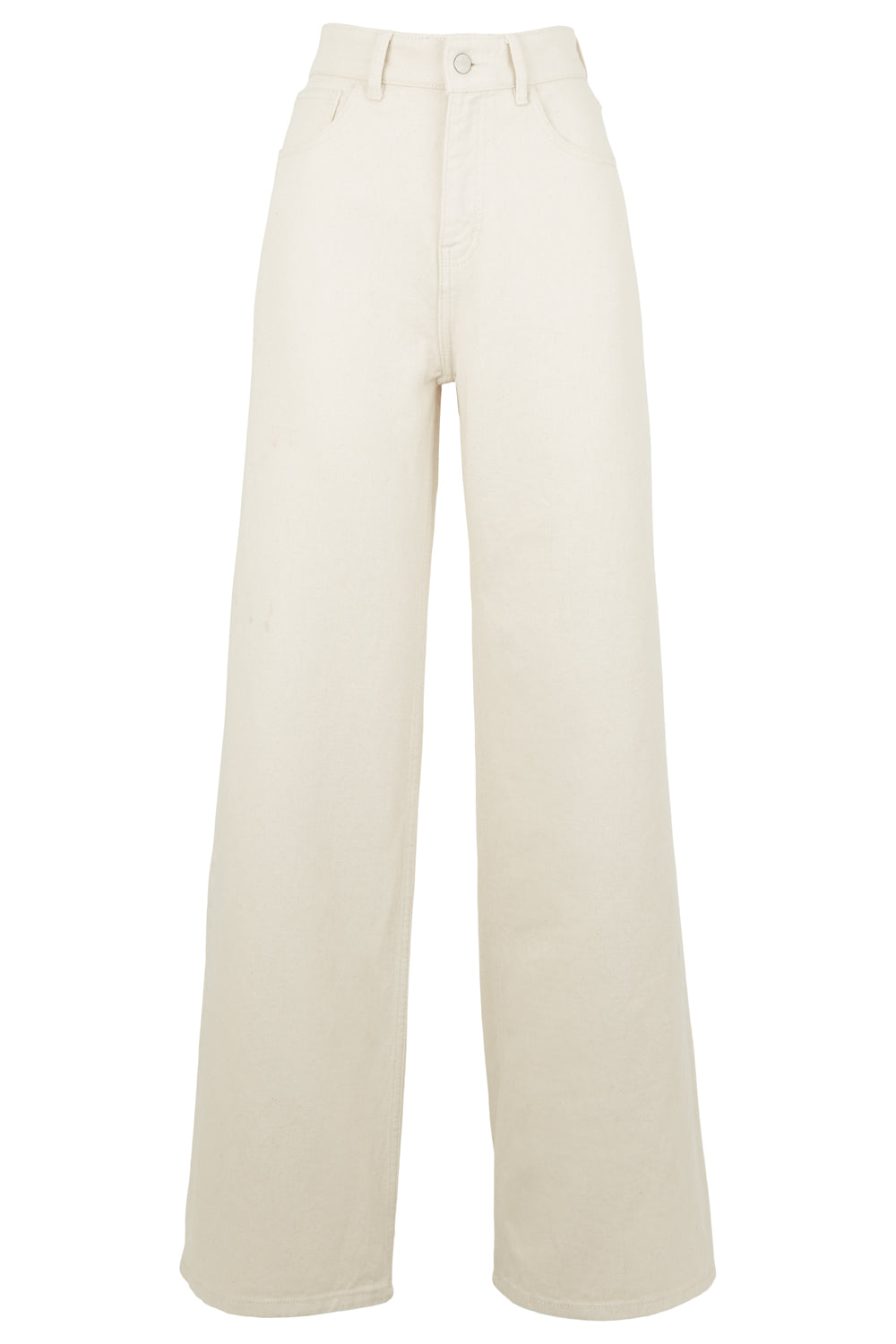 People Tree W's Flora Wide Leg Trousers - 100% Organic Cotton Natural Pants