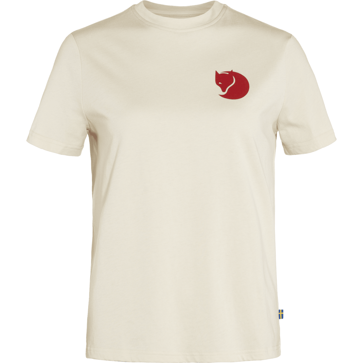 Fjällräven W's Fox Boxy Logo Tee - Organic Cotton & Recycled Polyester Chalk White Shirt