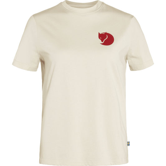 Fjällräven W's Fox Boxy Logo Tee - Organic Cotton & Recycled Polyester Chalk White Shirt