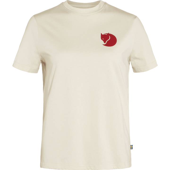 W's Fox Boxy Logo Tee - Organic Cotton & Recycled Polyester Shirt Fjällräven Chalk White S