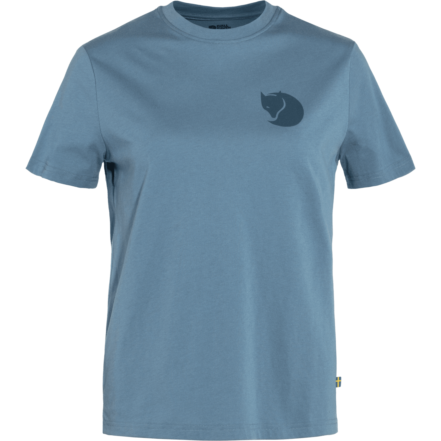 Fjällräven W's Fox Boxy Logo Tee - Organic Cotton & Recycled Polyester Dawn Blue Shirt