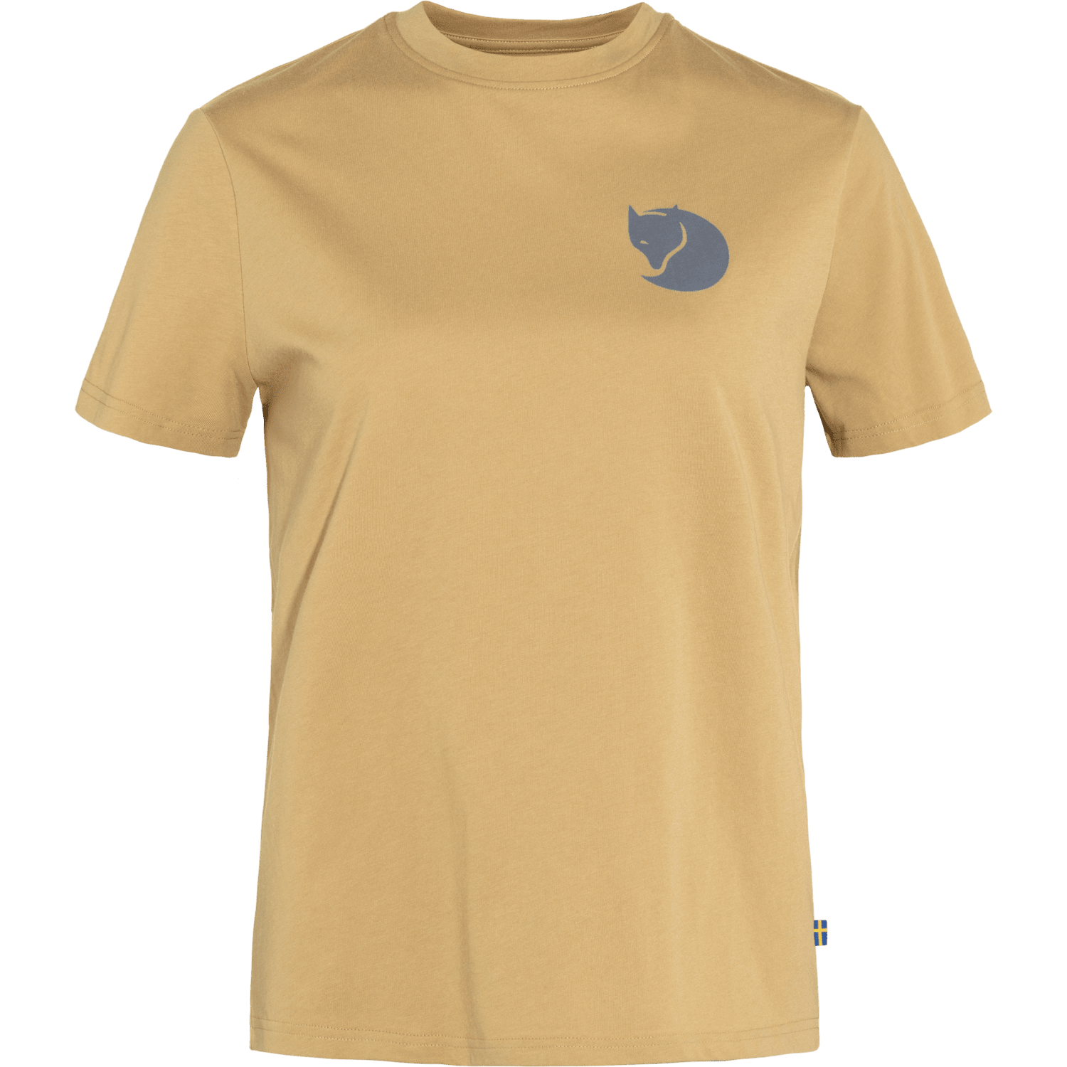 Fjällräven W's Fox Boxy Logo Tee - Organic Cotton & Recycled Polyester Dune Beige Shirt