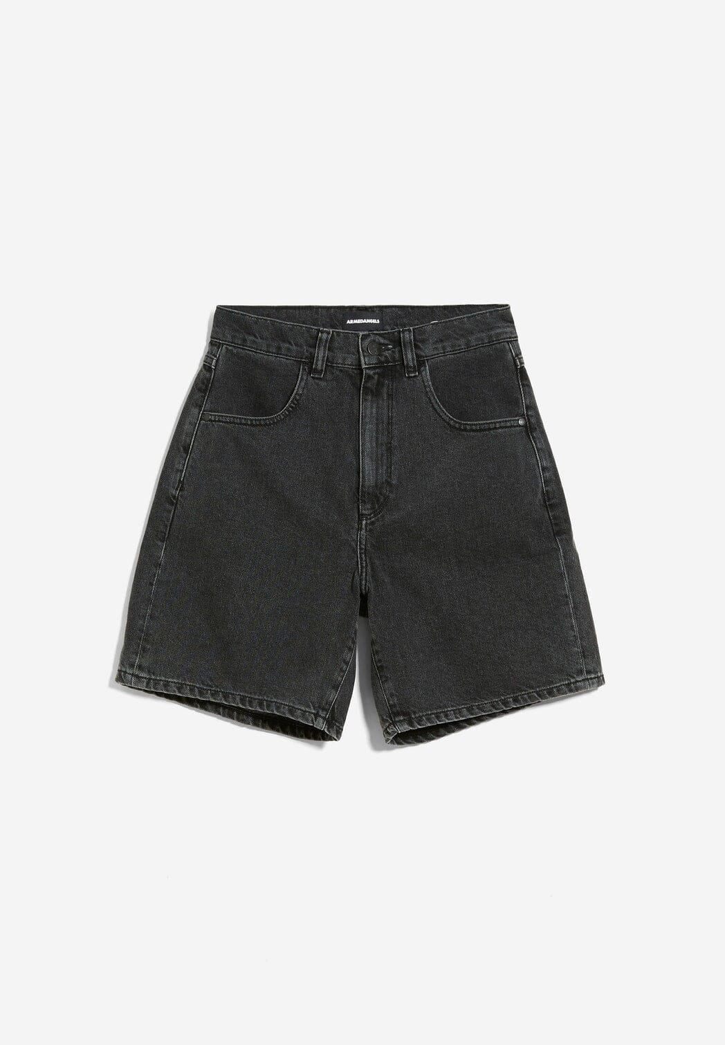 Armedangels W's Freymaa Denim shorts - 100% Organic cotton Ebony Black Pants