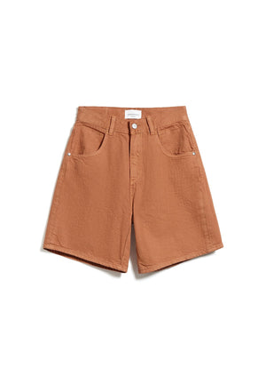 Armedangels W's Freymaa Undyed Denim shorts - Organic cotton Toasted Hazel