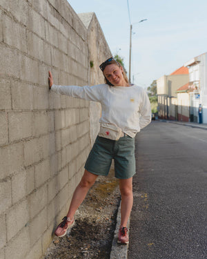 Armedangels W's Freymaa Undyed Denim shorts - Organic cotton Toasted Hazel