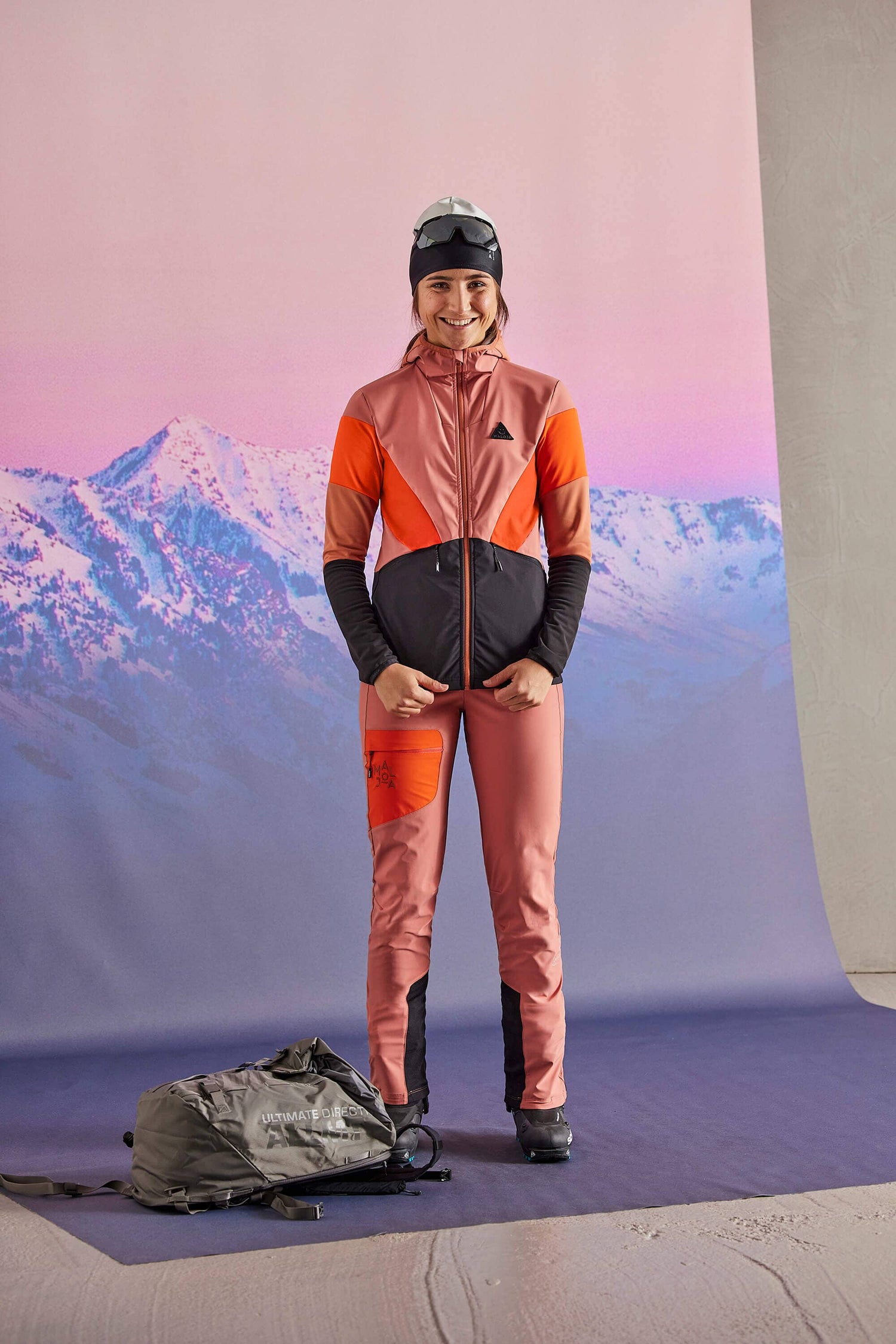 Maloja W's FronebenM. Ski Touring Hybrid Jacket - Recycled Nylon & Elastane Moonless Jacket