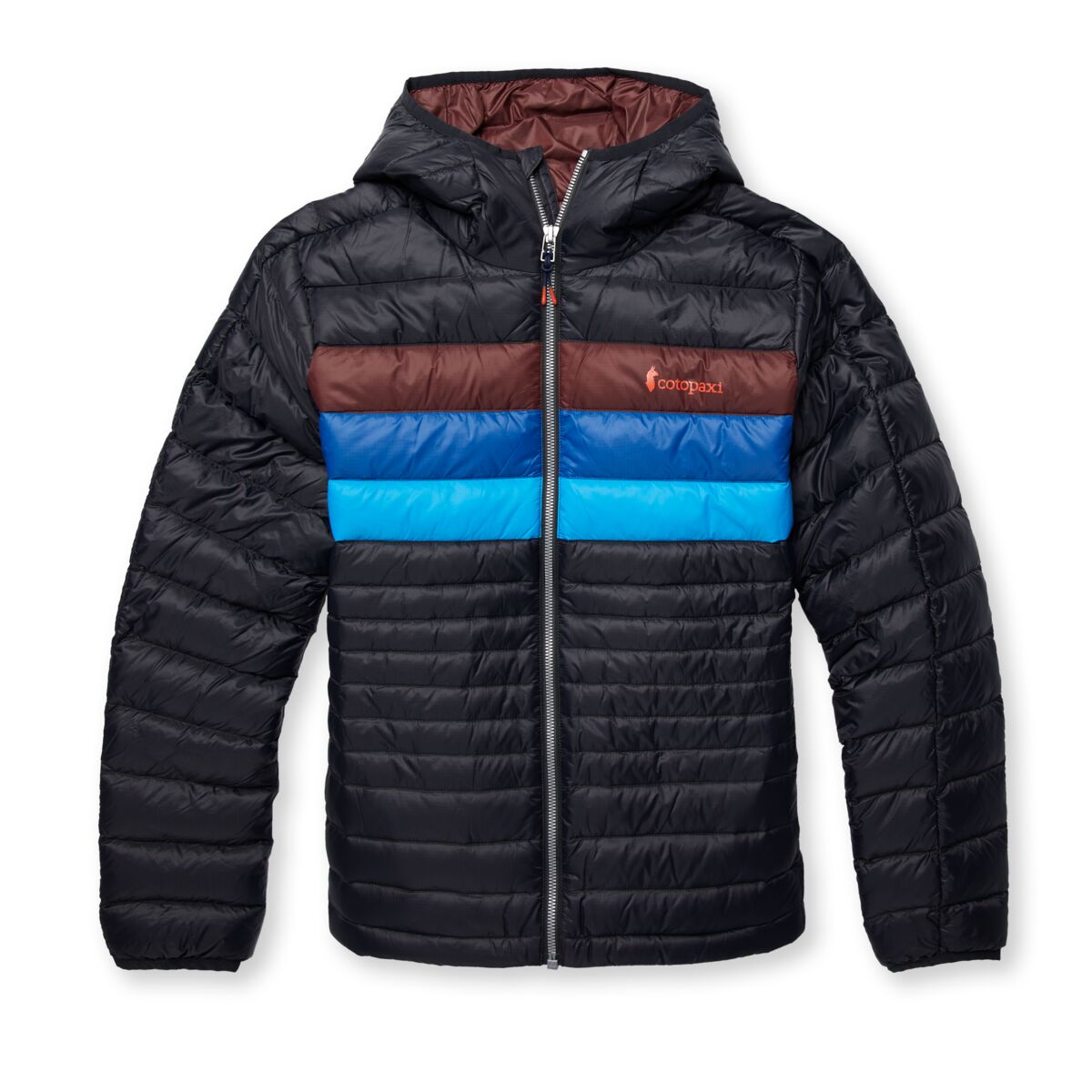 Cotopaxi W's Fuego Down Hooded Jacket - Responsibly sourced down Deep Ocean Stripes Jacket