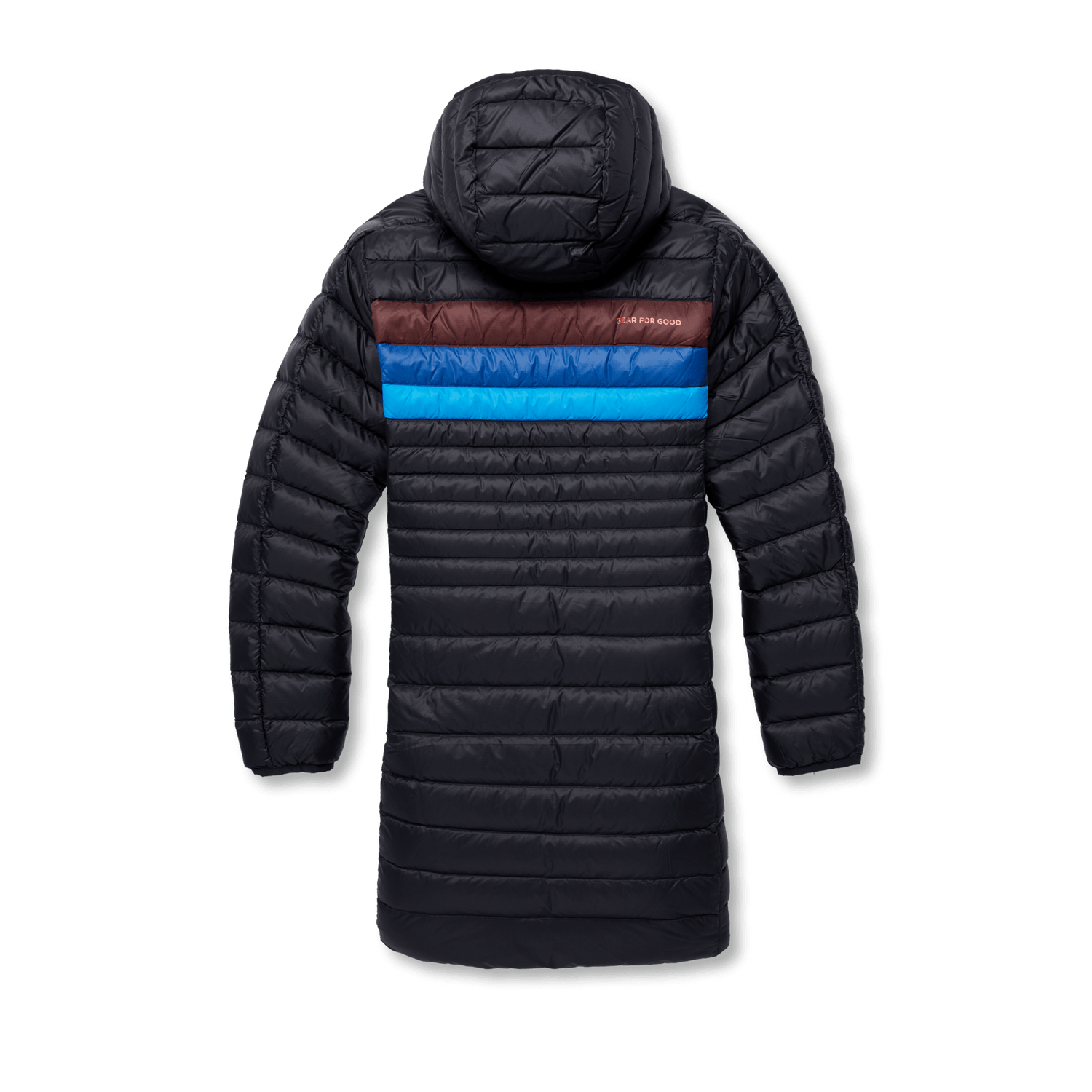 Cotopaxi W's Fuego Down Parka - Responsibly sourced down Black & Chestnut Stripes Jacket