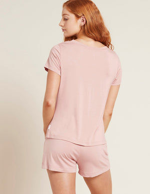 Boody W's Goodnight Sleep Tee - Bamboo Dusty Pink