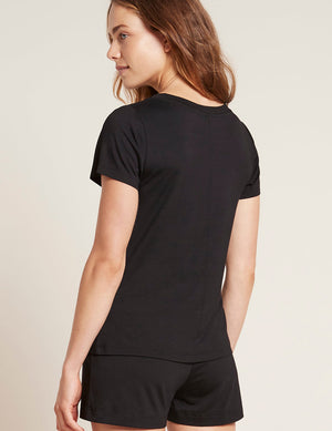 Boody W's Goodnight Sleep Tee - Bamboo Black