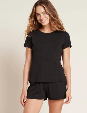 Boody W's Goodnight Sleep Tee - Bamboo Black