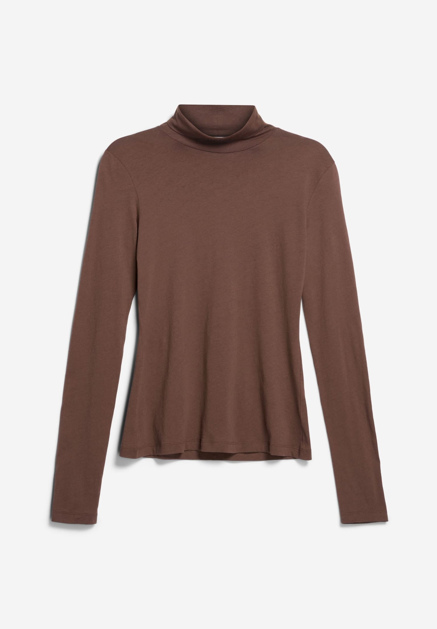 Armedangels W's Graziliaa Soft turtleneck - 100% Organic cotton Deep Brown Shirt