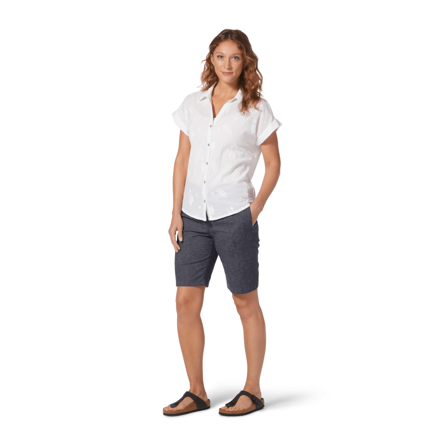 ロイヤルロビンズ W's Hempline Tie Bermuda shorts - Hemp & Recycled