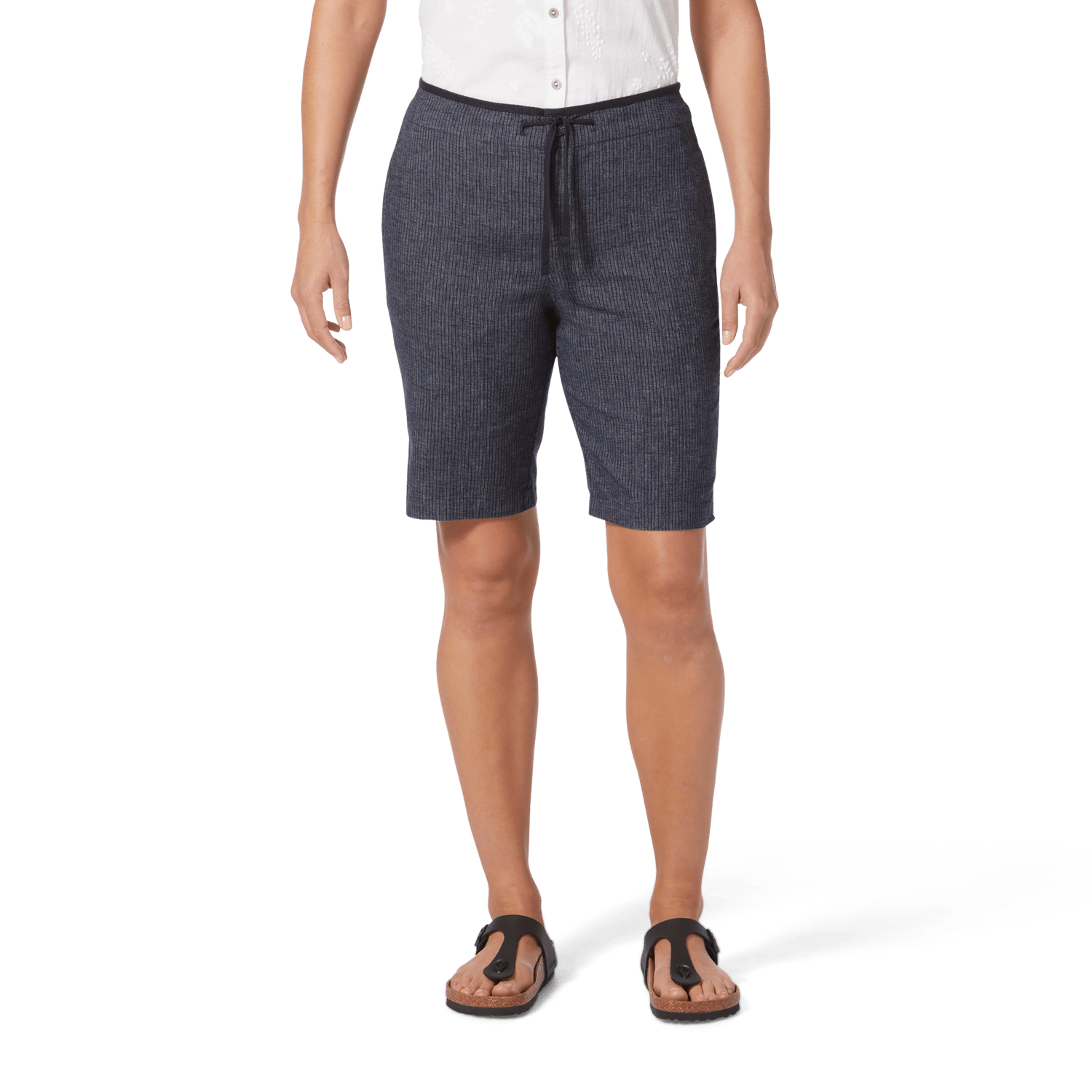 Royal Robbins W's Hempline Tie Bermuda shorts - Hemp & Recycled polyester Naval Str Pants