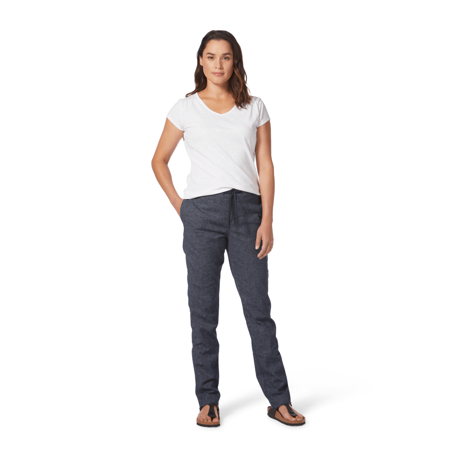 Royal Robbins W's Hempline Tie Pant - Hemp & Recycled polyester Naval Str Pants