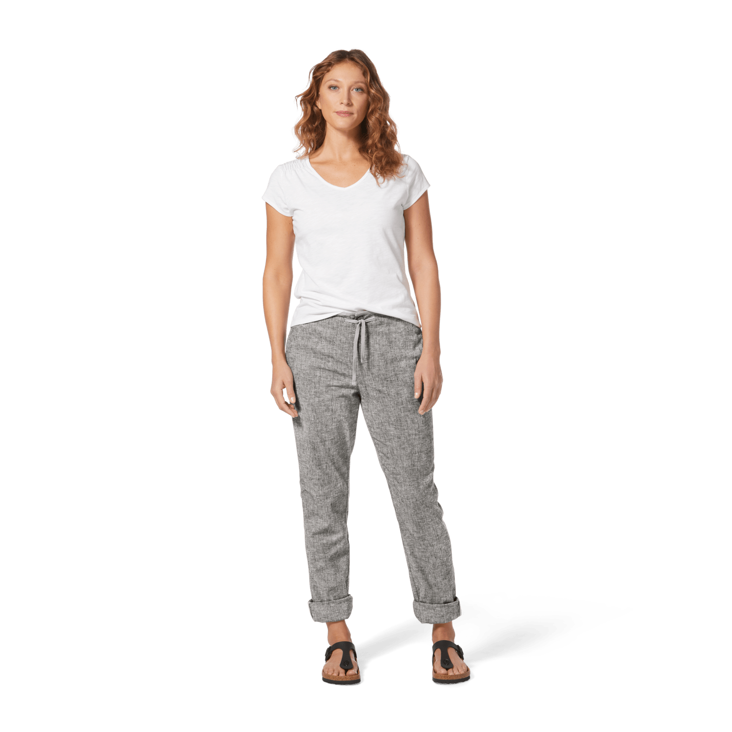 Royal Robbins W's Hempline Tie Pant - Hemp & Recycled polyester Asphalt Pants