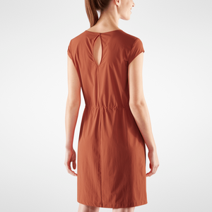 Fjällräven W's High Coast Lite Dress - Recycled Polyamide Rowan Red