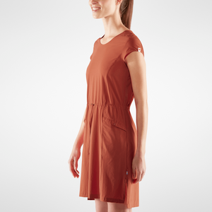 Fjällräven W's High Coast Lite Dress - Recycled Polyamide Rowan Red