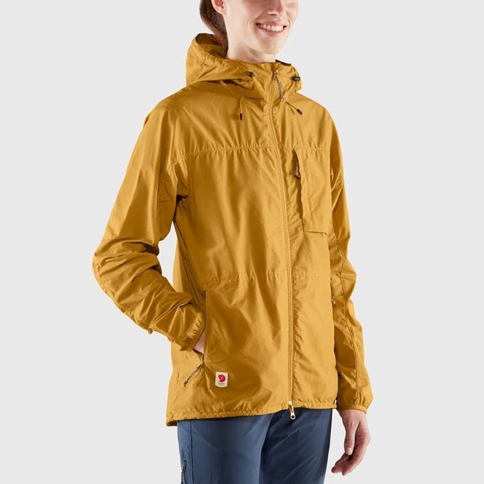W's High Coast Wind Jacket - Polyamide & Organic cotton Jacket Fjällräven