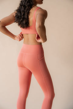 Girlfriend Collective W's High-Rise Pocket Legging - Made From Recycled Water Bottles Primrose Normal Pants