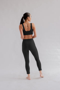 Girlfriend Collective W's High-Rise Pocket Legging - Made From Recycled Water Bottles Black Pants