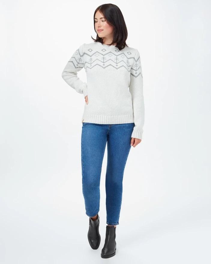 Tentree - W's Highline Wool Intarsia Sweater - Made From Recycled Polyester & Organic Cotton - Weekendbee - sustainable sportswear