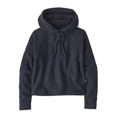 Patagonia W's Hooded P/O Sweater - Recycled Wool-Blend Smolder Blue Shirt