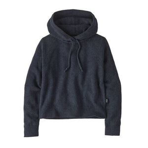 Patagonia W's Hooded P/O Sweater - Recycled Wool-Blend Smolder Blue