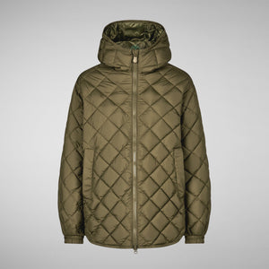 Save The Duck W's Herrea Hooded Quilted Jacket - 100% Recycled PET Sherwood Green