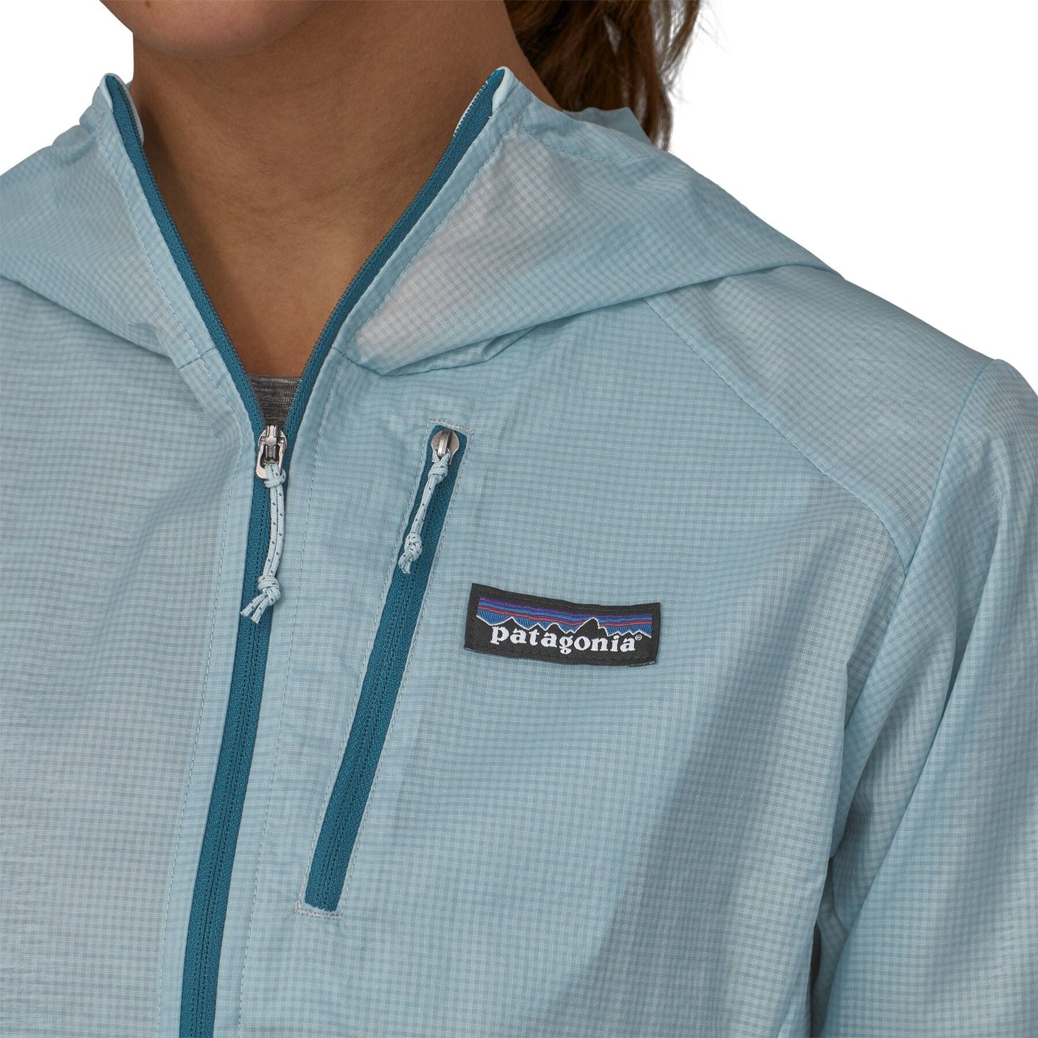 Patagonia W's Houdini® Jacket - 100% Recycled Nylon Fitz Roy Patchwork: Night Plum Jacket