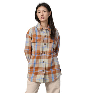 Patagonia W's HW Fjord Flannel Overshirt - 100% Cotton in conversion Natural