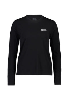 Mons Royale W's Icon Relaxed LS - Merino Wool Black Shirt