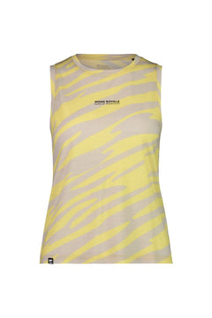 Mons Royale W's Icon Relaxed Tank - Merino Wool Limelight Camo Shirt