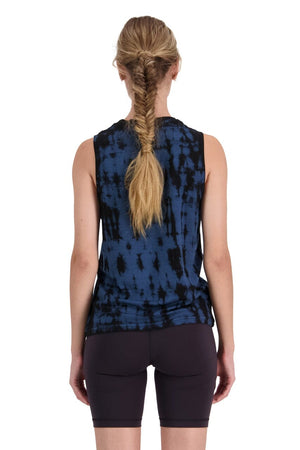Mons Royale W's Icon Relaxed Tank - Merino Wool Ice Night Tie Dye